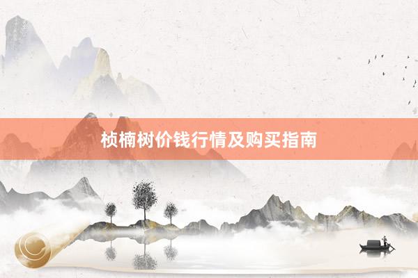 桢楠树价钱行情及购买指南